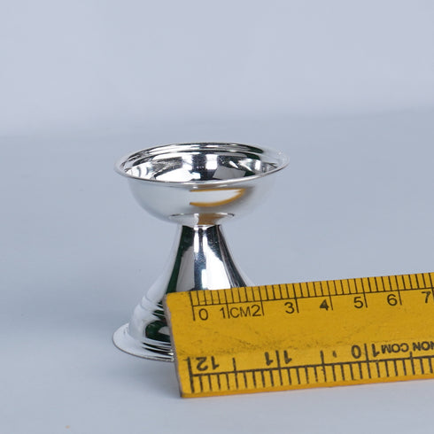 Pure Silver Plain Diya Pair 44g